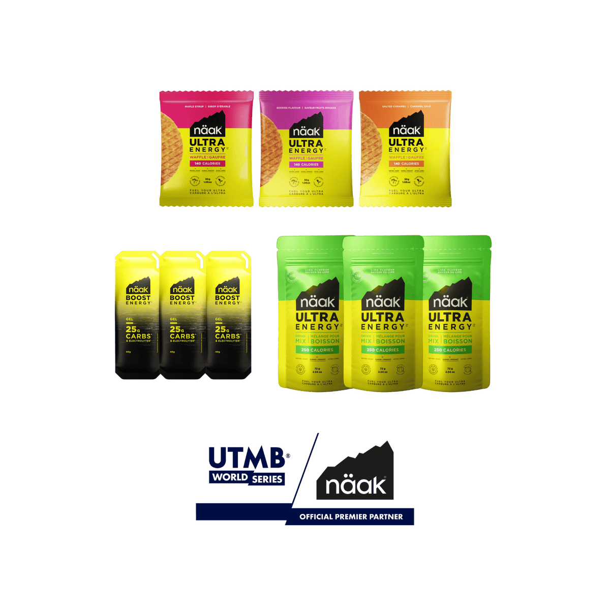 Näak NA Boost & Ultra Energy™ | UTMB Aid Station Pack