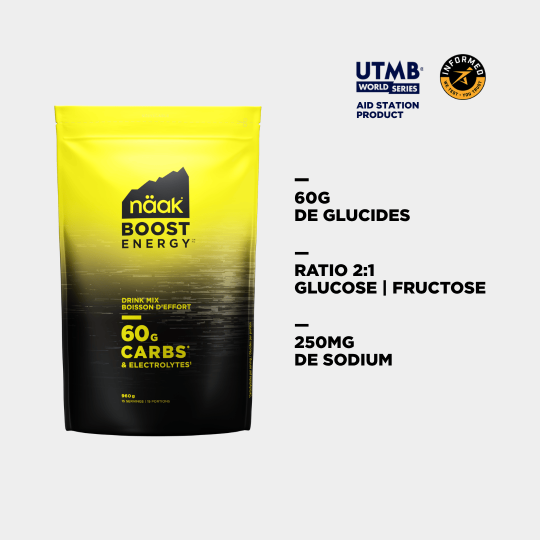 Boisson d'effort Boost Energy™ | Neutre 60 - Sac