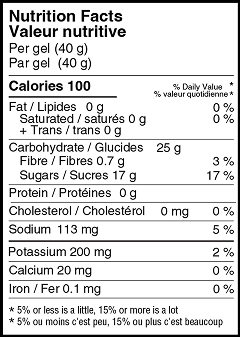 NUTRITION FACTS