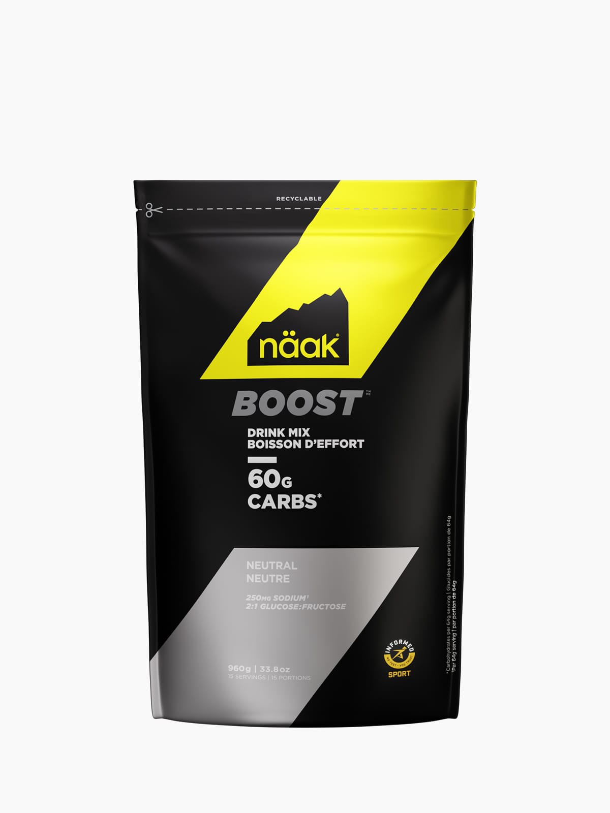 Boisson d'effort BOOST™ 60 · Neutre · Sac