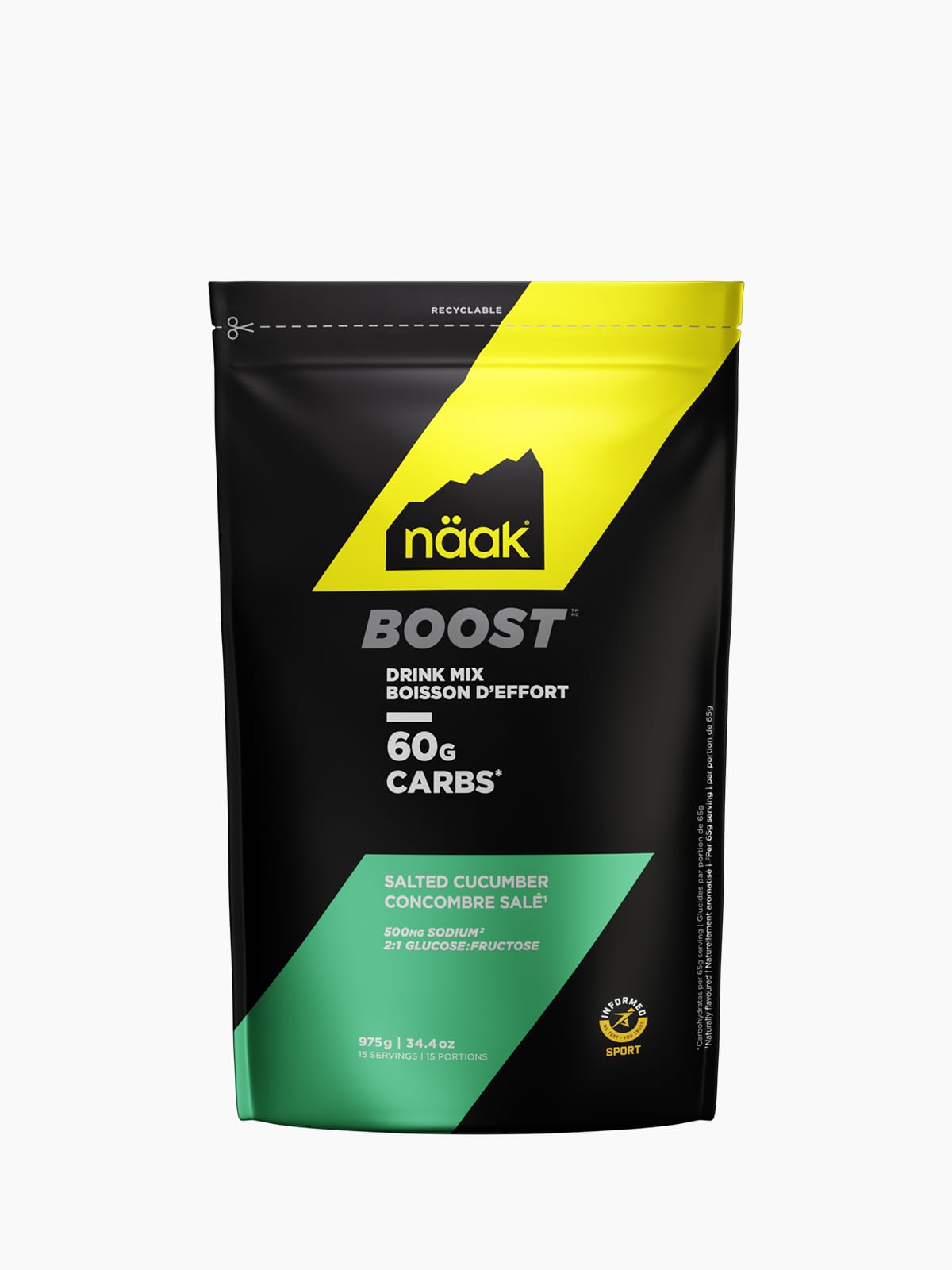 Boisson d'effort BOOST™ 60 · Concombre salé · Sac