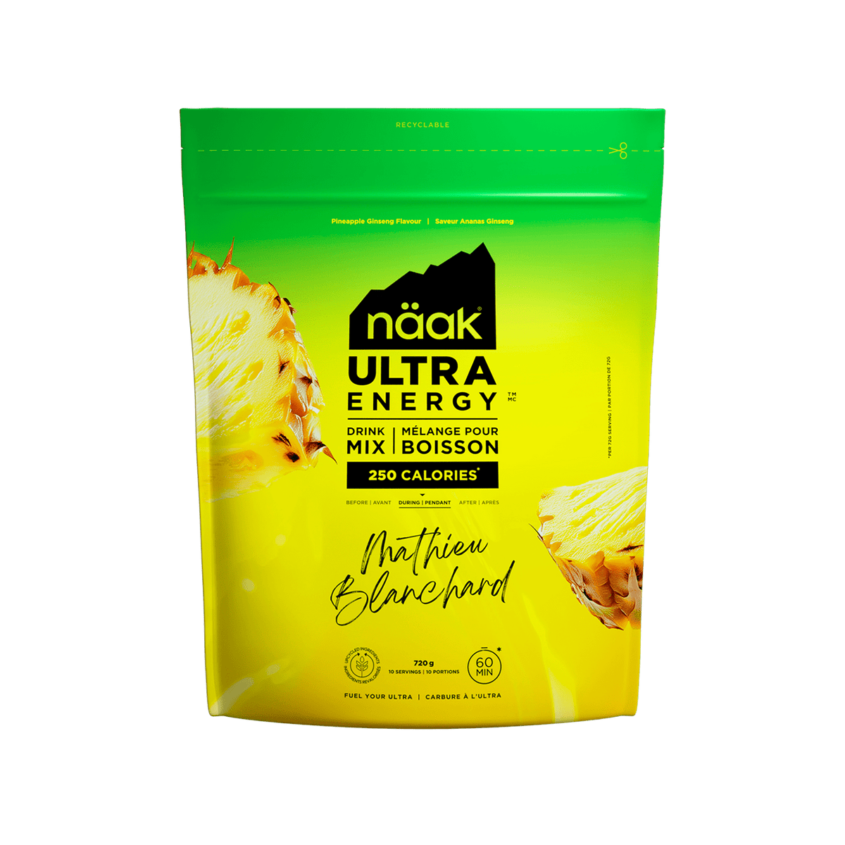 Boisson d&#39;effort | Ananas Ginseng - Sac 720g